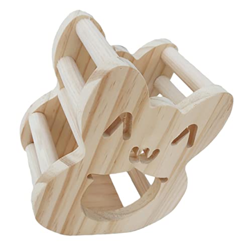 PEPLAYTAL Heu Rack aus Holz Sicherer Heu Feeder für Kleintiere für Chinchillas und Meerschweinchen Schützt Futter Urin und Langlebig von PEPLAYTAL