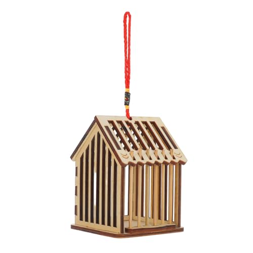 PEPLAYTAL Heuschreckenkäfig Vitrine Aus Holz Hängendes Reptilienhaus Insektenhaus Aus Holz Reptilien-futterstation Zum Aufhängen Cricketkäfig Insekten Lebensraum Hölzern von PEPLAYTAL
