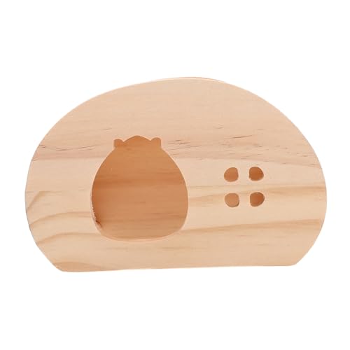 PEPLAYTAL Holz Hamsterhaus mit Leiter Stabiles Natürliches Nagerversteck Mehrkammeriges Kleintierhaus für Hamster Zwerghamster Meerschweinchen und Kleine Haustiere Sicher und Langlebig von PEPLAYTAL
