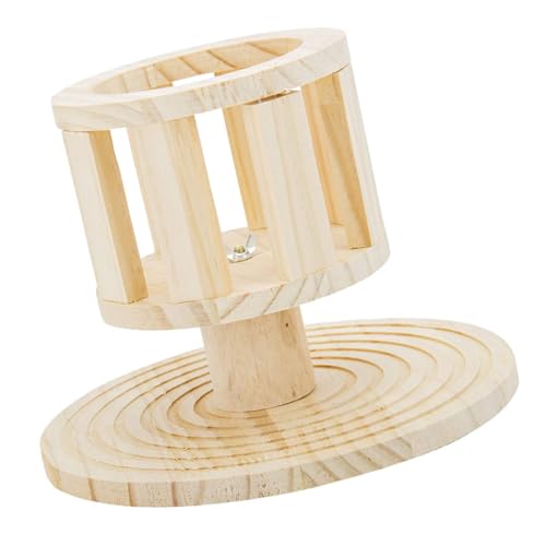 PEPLAYTAL Holz Heuraufe Futterspender für Kaninchen Meerschweinchen und Chinchillas Langlebiger Futterhalter für Gras und Kleintierfutter Multifunktionales Nager Zubehör Sicher und Stabil von PEPLAYTAL