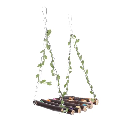 PEPLAYTAL Holz Vogel Schaukel Hängend Parrot Swing Robust Kreatives Für Papageien Und Kleine Haustiere Käfig Dekoration PEPLAYTAL Holz Vogel Schaukel Hängend Parrot Swing Robust Kreatives Für Papageien Und Kleine Haustiere Käfig Dekoration von PEPLAYTAL