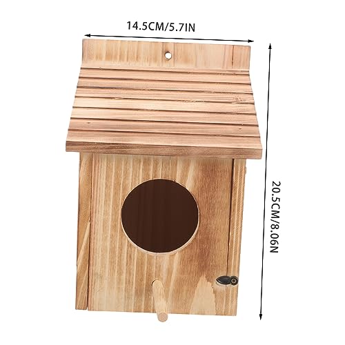 PEPLAYTAL Holz Vogelhaus zum Aufhängen Wetterfestes Außenvogelhaus mit Natürlichem Material Dekoratives Nistkasten für Garten und Sicherer Rückzugsort für Kleine Vögel PEPLAYTAL Holz Vogelhaus zum Aufhängen Wetterfestes Außenvogelhaus mit Natürlichem Material Dekoratives Nistkasten für Garten und Sicherer Rückzugsort für Kleine Vögel von PEPLAYTAL
