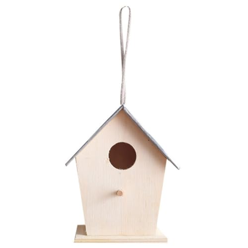 PEPLAYTAL Holz Vogelhaus zum Hängen Wetterfest Kleines Nistkasten für Gartenvögel aus Stabilem Kiefernholz als Haustierdekoration und Geburtstagsgeschenk Einfach Aufzuhängen Balkon und Baum PEPLAYTAL Holz Vogelhaus zum Hängen Wetterfest Kleines Nistkasten für Gartenvögel aus Stabilem Kiefernholz als Haustierdekoration und Geburtstagsgeschenk Einfach Aufzuhängen Balkon und Baum von PEPLAYTAL