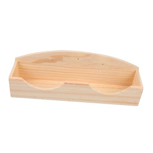 PEPLAYTAL Holzgrasfutterhalter für Kleine Haustiere Abnehmbares Futtergestell Kaninchen Meerschweinchen grasspender Futterverschwendung Einfache Reinigung Sauberer Käfighalter von PEPLAYTAL