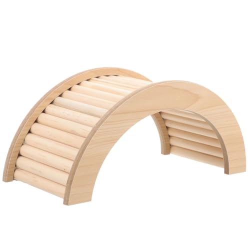 PEPLAYTAL Holzspielzeug Hamster Brücke Groß Sichere Kletterleiter für Zwerghamster Chinchillas und Kleintiere Glatte Oberfläche Robust und Platzsparend als Beschäftigungsspielzeug von PEPLAYTAL