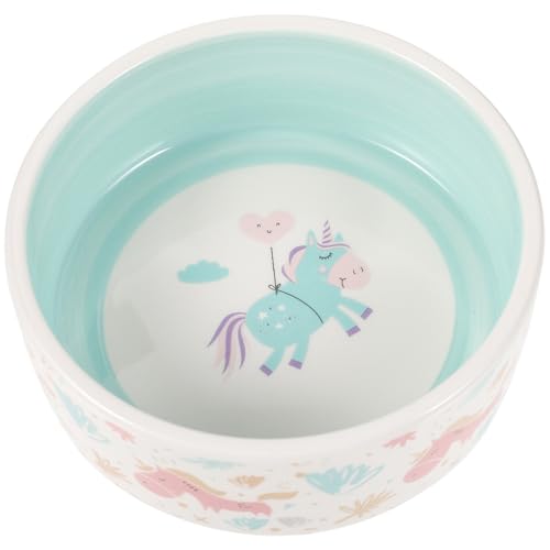 PEPLAYTAL Hundefutternapf Haustiere Nackenschutzschale Haustierbedarf Rutschfester Katzennapf Haustiernapf Snackschale Für Katzen Keramik Blue von PEPLAYTAL