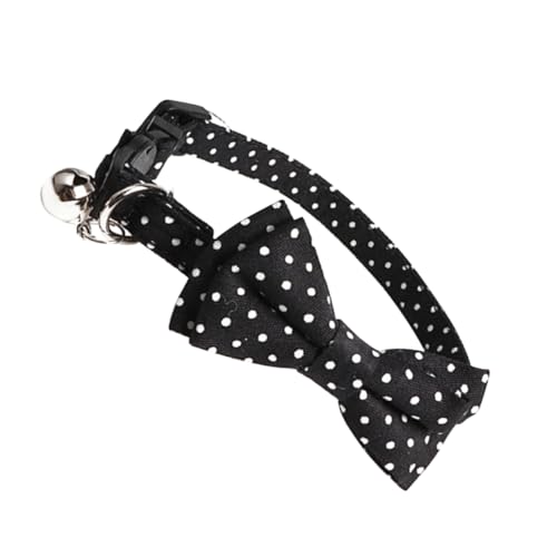 PEPLAYTAL Hundehalsband Aus Filz Nacken Kragen Name Glocke Stichworte Schild Katzenhalsband Kette Fliege Bogen Hochzeit Für Haustier Hundehalsband Schwarz von PEPLAYTAL