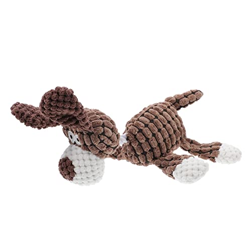 PEPLAYTAL Hundekauspielzeug Molar mit Quietschfunktion Langlebiges Interaktives Kauspielzeug aus Widerstandsfähigem Baumwollseil Lustige Esel Form für Drinnen und Draußen Geeignet für von PEPLAYTAL
