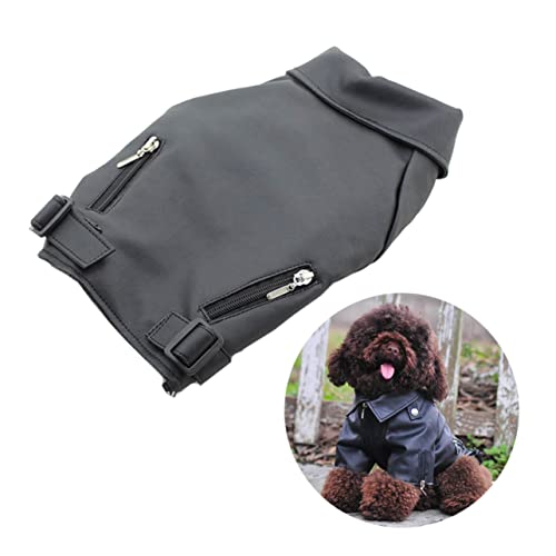 PEPLAYTAL Hundekleidung Welpe züchten Körperpflege Hunde-Outfits groß Mittel hundemantel Dog Raincoat Dog Clothes hundejacken hundepulli Hund wintermantel Haustierbekleidung Hundeweste Black von PEPLAYTAL