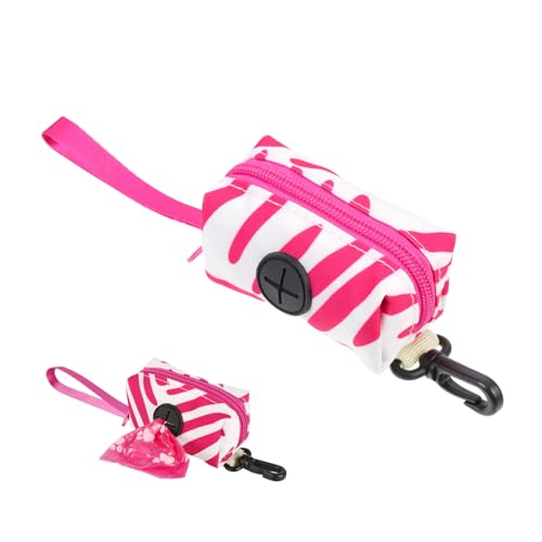 PEPLAYTAL Hundekotbeutelspender Tragbarer Auslaufsicherer Poop Bag Halter mit Haken Leichter Hunde Beutel Container für Rucksack Leine und Spaziergang Praktisches Zubehör von PEPLAYTAL