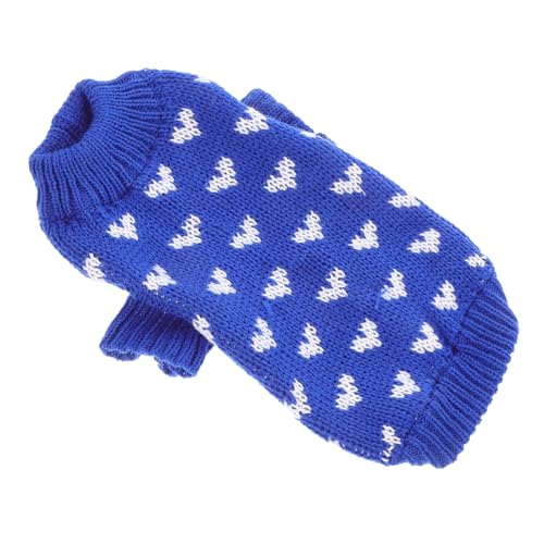 PEPLAYTAL Hundepullover für Kleine und Mittelgroße Hunde Gestrickter Winterpullover mit Herzmuster Warmes Komfortables Welpen Sweater Leicht Auszuziehen Maschinenwaschbar PEPLAYTAL Hundepullover für Kleine und Mittelgroße Hunde Gestrickter Winterpullover mit Herzmuster Warmes Komfortables Welpen Sweater Leicht Auszuziehen Maschinenwaschbar von PEPLAYTAL