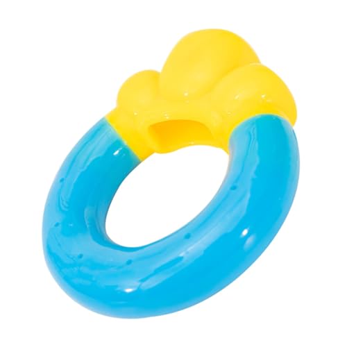 PEPLAYTAL Hundespielzeug Kühlendes Beißspielzeug für Welpen Interaktives Kauspielzeug zur Zahnpflege Hitzebeständiger Wasserabsorbierender Donut für Sommer Fördert Gesunde Zähne und Kühlt von PEPLAYTAL
