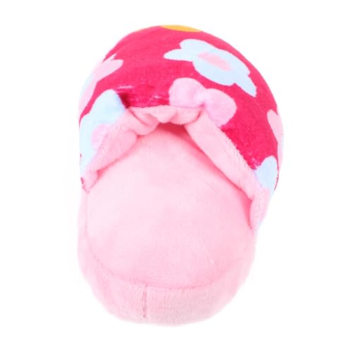 PEPLAYTAL Hundespielzeug Plüsch Quietschspielzeug Slipper Form Beißfestes Welpen Kauspielzeug Interaktives Strapazierfähiges Molaren Kleine und Mittlere Hunde Pflegeleicht und Sicher von PEPLAYTAL