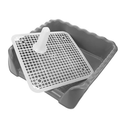 PEPLAYTAL Hundetoilette Mittelgroß mit Induktionssäule Indoor Welpentoilette Seitiger Erhöhung Gitterrost Verhindert Verschmutzung Einfach zu Reinigen für Training und Wohnung PEPLAYTAL Hundetoilette Mittelgroß mit Induktionssäule Indoor Welpentoilette Seitiger Erhöhung Gitterrost Verhindert Verschmutzung Einfach zu Reinigen für Training und Wohnung von PEPLAYTAL