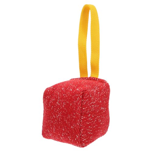 PEPLAYTAL Hundetraining Kaukissen aus Bissfestem Material Robustes Gesundes Beißspielzeug für Welpen und Ausgewachsene Hunde Fördert Zahnpflege und Möbelzerstörung Rotes Hundespielzeug von PEPLAYTAL