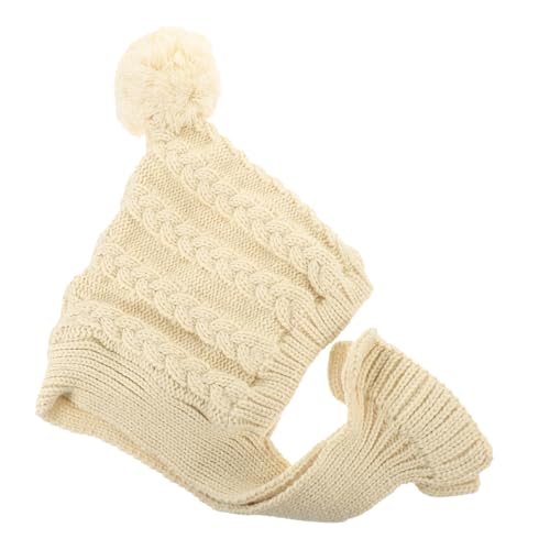 PEPLAYTAL Hundewinterhut mit Schal aus Verstellbare Gestrickte Kopfbedeckung für Haustiere Mütze für Kleine und Große Stilvolles Design für Kalte PEPLAYTAL Hundewinterhut mit Schal aus Verstellbare Gestrickte Kopfbedeckung für Haustiere Mütze für Kleine und Große Stilvolles Design für Kalte von PEPLAYTAL