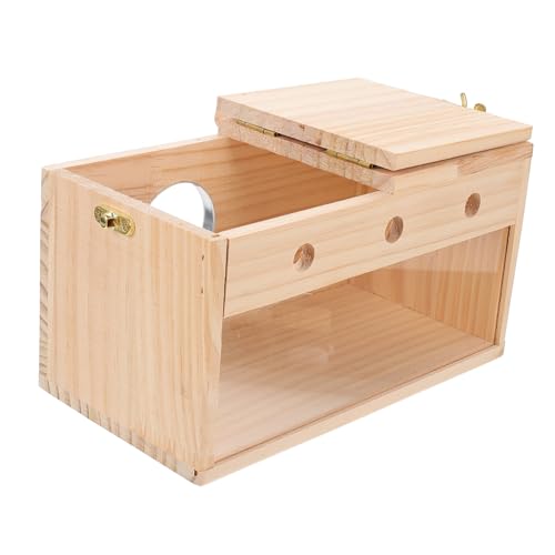 PEPLAYTAL Kasten Papageien Zuchtbox vogelhaus Bird House Vogelzubehör vogeltränke käfig vogelkäfig käfig Nest Papageienbett für Käfig Haustier Vogelversorgung Papageienversorgung hölzern von PEPLAYTAL