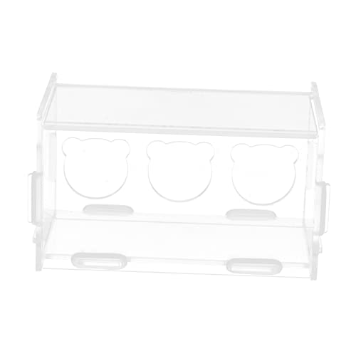 PEPLAYTAL Kasten Rutin-Hühnerfutter Trog Nistkästen Huhn Schüssel ordentlicher klein Essen tränkebecken wasserbecken Futterspender Rutin-Huhn-Futternapf Tierfutterbehälter Acryl Transparent von PEPLAYTAL