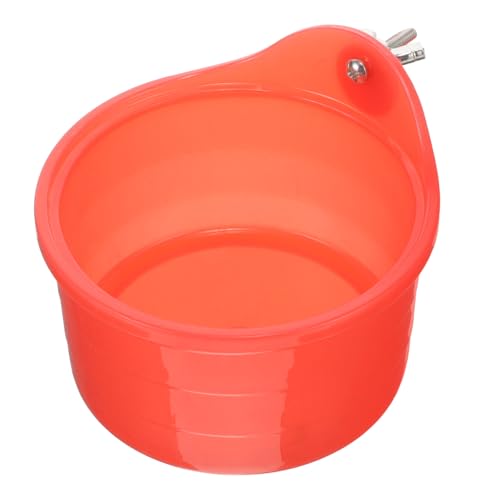 PEPLAYTAL Kasten Vogeltränkekasten Badewanne Für Haustiere Kolibri -Feeder Futterspender Vogelbadständer Käfig Zubehör Für Hühnerställe Papagei Nymphensittich Brunnen Plastik Rot von PEPLAYTAL