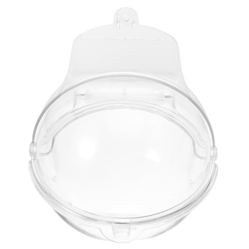 PEPLAYTAL Kasten Vogeltränkekasten Vogelbadkäfig Vogelkäfig Kaninchen Käfige Bird Bath Outdoor wasserbecken Vogel hängende badewanne Wiederverwendbare Vogelbadewanne Plastik Transparent von PEPLAYTAL