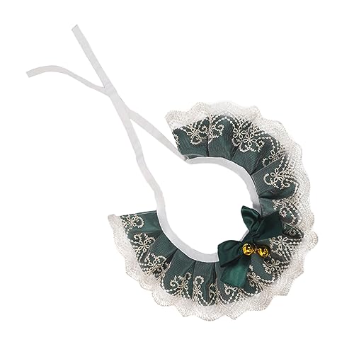 PEPLAYTAL Katze Hund Spitzenschal bequem Perlen personalisiert Hund klein hundekragen hundehalstuch Katzenhalsband -Spitzen-Halsbekleidung Baumwolle Polyester Army Green PEPLAYTAL Katze Hund Spitzenschal bequem Perlen personalisiert Hund klein hundekragen hundehalstuch Katzenhalsband -Spitzen-Halsbekleidung Baumwolle Polyester Army Green von PEPLAYTAL