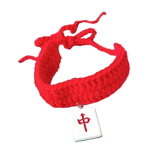 PEPLAYTAL Katze gestrickter Schal Katzenhalsbänder Wolle drinnen Schild Haustiere dekorativer Haustierschal Winterhalsband für Welpen Welpe Halsverzierung Kätzchen -Kange rot PEPLAYTAL Katze gestrickter Schal Katzenhalsbänder Wolle drinnen Schild Haustiere dekorativer Haustierschal Winterhalsband für Welpen Welpe Halsverzierung Kätzchen -Kange rot von PEPLAYTAL