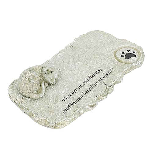 PEPLAYTAL Katzengedenkstein aus Resin Niedliches Ornament für Garten Langlebig und Wetterfest zur Erinnerung an Verstorbene Haustiere als Grabstein oder Dekoration für Katzengräber PEPLAYTAL Katzengedenkstein aus Resin Niedliches Ornament für Garten Langlebig und Wetterfest zur Erinnerung an Verstorbene Haustiere als Grabstein oder Dekoration für Katzengräber von PEPLAYTAL
