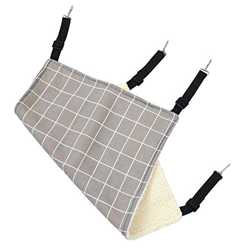 PEPLAYTAL Katzenhängematte aus Weichem Material Waschbares Hängendes Bett für Kleine Haustiere Bequemer Schlafplatz für Katzen und Nager Faltbar Platzsparend für Käfige und Äste Kariert PEPLAYTAL Katzenhängematte aus Weichem Material Waschbares Hängendes Bett für Kleine Haustiere Bequemer Schlafplatz für Katzen und Nager Faltbar Platzsparend für Käfige und Äste Kariert von PEPLAYTAL