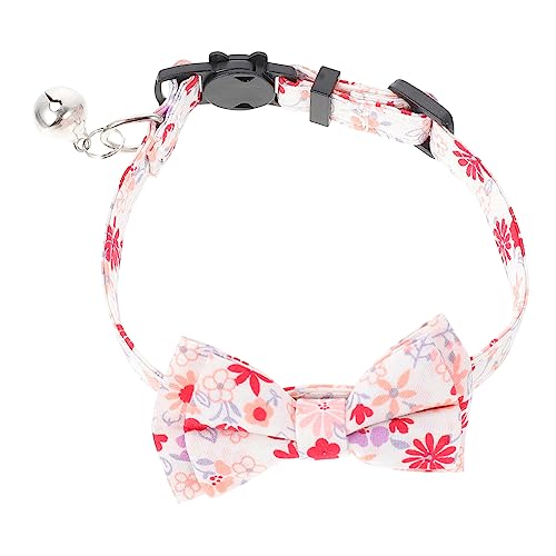PEPLAYTAL Katzenhalsband mit Schleife Verstellbar mit Blumenmuster Waschbar und Hautfreundlich für Partys und Festliche Anlässe PEPLAYTAL Katzenhalsband mit Schleife Verstellbar mit Blumenmuster Waschbar und Hautfreundlich für Partys und Festliche Anlässe von PEPLAYTAL