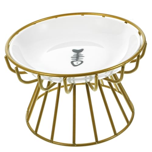 PEPLAYTAL Keramik Katzennapf mit Metallständer Erhöhter Futternapf für Katzen Anti erbrechen Design rutschfest Strapazierfähig Geruchsneutral für Tägliche Fütterung und Wassernapf PEPLAYTAL Keramik Katzennapf mit Metallständer Erhöhter Futternapf für Katzen Anti erbrechen Design rutschfest Strapazierfähig Geruchsneutral für Tägliche Fütterung und Wassernapf von PEPLAYTAL