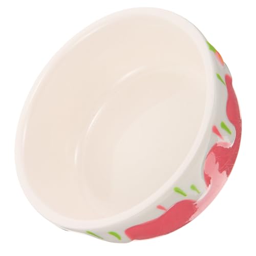 PEPLAYTAL Keramikschale Wurf Käfige Vlies Gewichtetes Spaniel Ratte Meerschweinchen Futter Cocker Schüsseln Container Hamsterspielzeug Kaninchenfutter Haustiernapf Huhn Essen Rosa von PEPLAYTAL