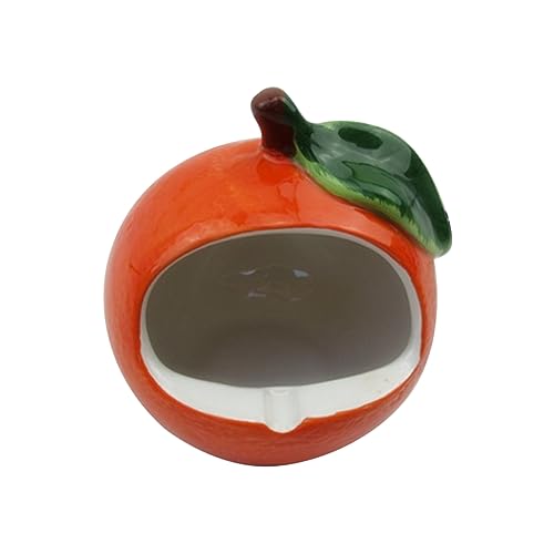 PEPLAYTAL Keramisches Haustierhaus für Hamster Kühlendes Nest mit Wärmeableitung Kirschform für Kleintiere Wie Hamster für Shop von PEPLAYTAL