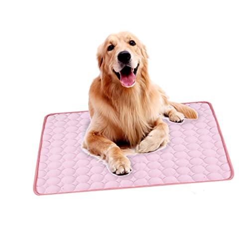 PEPLAYTAL Kissen für Haustiere pet Bed petbett Haustierkühlpad Haustierkühlmatte kühlmatten für Haustiere Hund Sommer Pads Haustiernest-Kühlkissen Cool Kissen für Hunde Kissen für Katze Rosa von PEPLAYTAL