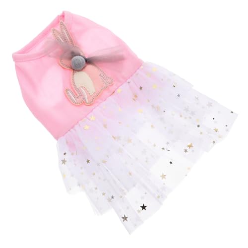 PEPLAYTAL Kleid Für Hund Hunde-Outfit Hochzeit Züchten Kostüme Für Hunde Hundekleid Ups Welpen-Outfits Hundekostüme Tragen Nach Haustier Hundeanzug Hundezubehör Ballettröckchen Rosa von PEPLAYTAL