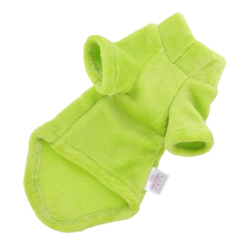 PEPLAYTAL Kleidung für Haustiere -Katzenkleidung Plüsch Katzenmantel warme Katzenkleidung Kitten Katzen cat Jacke Katze wintermantel Haustier Katze Kostüm Samt Light Green von PEPLAYTAL