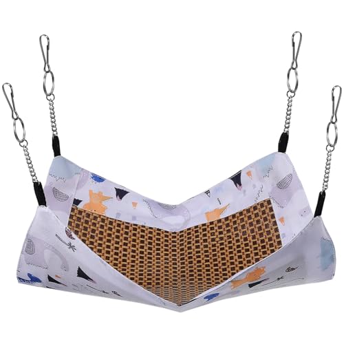 PEPLAYTAL Kleine Haustier Hängematte aus Leichtem Atmungsaktivem Material Sommer kühles Schlafbett für Hamster Chinchillas Meerschweinchen Waschbar Bequem für Käfige PEPLAYTAL Kleine Haustier Hängematte aus Leichtem Atmungsaktivem Material Sommer kühles Schlafbett für Hamster Chinchillas Meerschweinchen Waschbar Bequem für Käfige von PEPLAYTAL