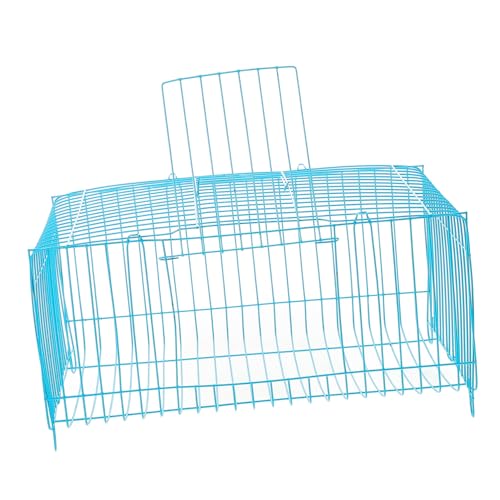 PEPLAYTAL Kleiner Haustierkäfig Vogel Papageienkäfig Vogelkäfig Für Haustiere Vogelreisekäfig Papageien-reisekäfig Vogel Träger Käfig Für Nymphensittiche Handgehaltener Vogelkäfig Eisen Blue von PEPLAYTAL