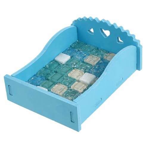 PEPLAYTAL Kleines Haustier Kühlbett aus Kristallklarem Material Atmungsaktiv und Hautfreundlich für Hamster Kaninchen und Meerschweinchen Mittelgroßes Tragbares Kühlnest von PEPLAYTAL