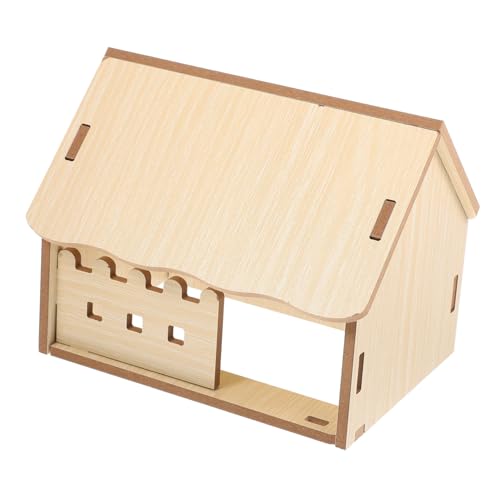 PEPLAYTAL Kleintier Hideout aus Holz DIY Hamsterhaus für Meerschweinchen Wetterfestes Ruhehaus mit Lustigem Design für Ganze Jahr PEPLAYTAL Kleintier Hideout aus Holz DIY Hamsterhaus für Meerschweinchen Wetterfestes Ruhehaus mit Lustigem Design für Ganze Jahr von PEPLAYTAL