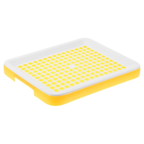 PEPLAYTAL Kleintier Toilette Eckig mit Anti Umkippschutz Robustes Kunststoff streutablett für Kaninchen Meerschweinchen Chinchilla Frettchen und Hamster Vielseitig Nutzbar Drinnen und von PEPLAYTAL