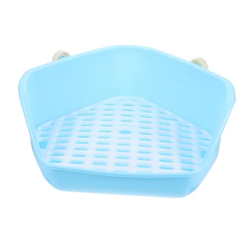 PEPLAYTAL Kleintier toilettentrainer Ecktoilette für Kaninchen Meerschweinchen Chinchilla Hamster mit Robustem Langlebigem Material für Wohnräume und Garten zur Gewöhnung Toilette von PEPLAYTAL