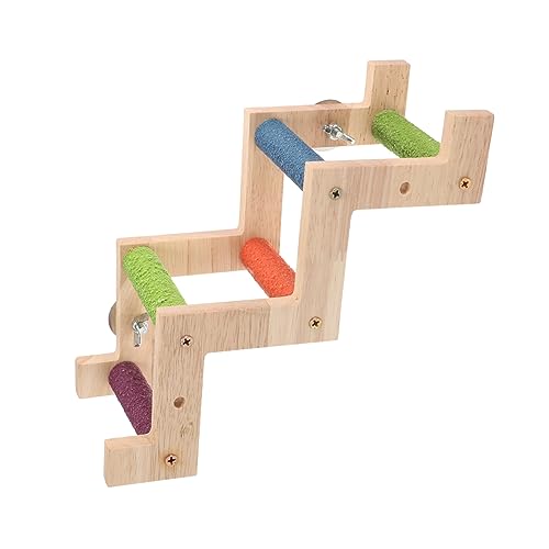 PEPLAYTAL Kletterleiter für Papageien große Papageienleiter klein Klettern Haustier nager Bird Toys Holzleiter für Käfige Vogel-Hängeleiter Vogelleitern hölzern Colorful von PEPLAYTAL