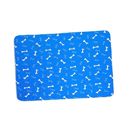 PEPLAYTAL Knochenbedruckte Haustier Trainingseinlage Wasserabsorbierende und rutschfeste Toilette Matte für Haustiere S Waschbare Pads für Kleintiere von PEPLAYTAL