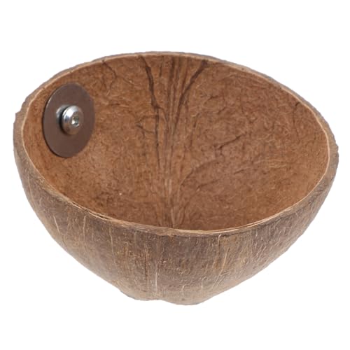 PEPLAYTAL Kokosnussschalen-vogelnest Haustier Verschachtelung Hülse Für Zucht Vogel-Kokosnuss- Garten Vogelnest Kokosnüsse Papageienvogelhaus Vogelbrutplatz Schlafendes Vogelbett von PEPLAYTAL