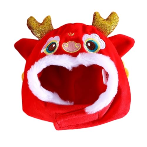 PEPLAYTAL Kopfbedeckung Für Haustiere Katzenzubehör Haustier-kostüm-Kappe Nagelkappen Für Katzen Cartoon-katzenmütze Katzenhüte Katzen Halloween -kostüme Katze Weihnachten Plüsch Rot PEPLAYTAL Kopfbedeckung Für Haustiere Katzenzubehör Haustier-kostüm-Kappe Nagelkappen Für Katzen Cartoon-katzenmütze Katzenhüte Katzen Halloween -kostüme Katze Weihnachten Plüsch Rot von PEPLAYTAL