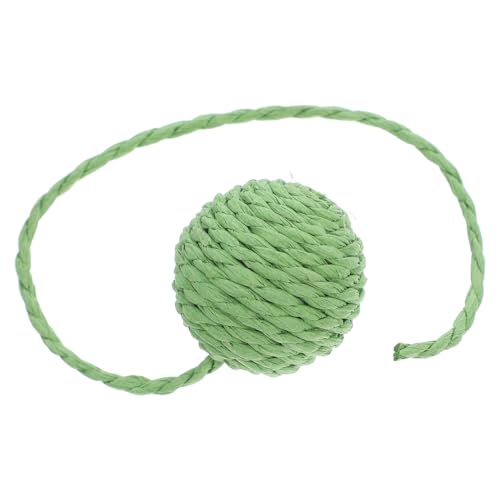 PEPLAYTAL Kratzpfosten Ersatzstange mit Sisal Papierseil Ball Katzenspielzeug Interaktives Katzenball für Wohnungskatzen Langlebig Sicher und Robust Inklusive Ersatzteile von PEPLAYTAL