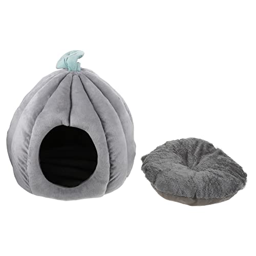 PEPLAYTAL Kürbisschäfchen Katzenbett Für Winter Gemütliche Waschbare Katzenhöhle Haustierangebot Für Schlaf Und Spielräume von PEPLAYTAL