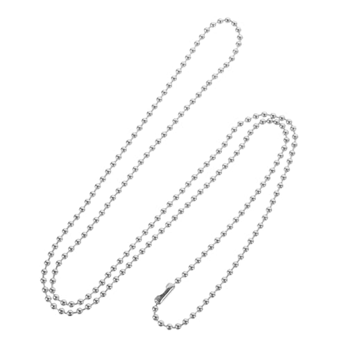 PEPLAYTAL Kugelkette Beaded Chain für Hundemarken Basteln DIY Erkennungsmarke Kette Langlebig Rostfrei Vielseitig Einsetzbar PEPLAYTAL Kugelkette Beaded Chain für Hundemarken Basteln DIY Erkennungsmarke Kette Langlebig Rostfrei Vielseitig Einsetzbar von PEPLAYTAL