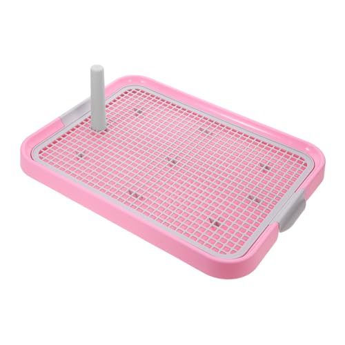 PEPLAYTAL Kunststoff Haustier für Katzen und Indoor Töpfchen mit Rutschfesten Füßen Ergonomisches Design Rosa für Sicheres und Effektives Training von Welpen PEPLAYTAL Kunststoff Haustier für Katzen und Indoor Töpfchen mit Rutschfesten Füßen Ergonomisches Design Rosa für Sicheres und Effektives Training von Welpen von PEPLAYTAL