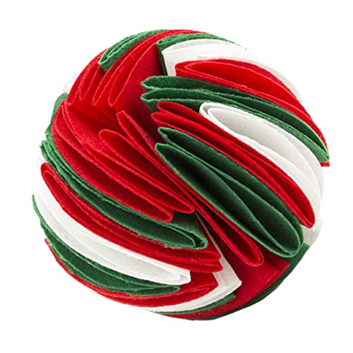 PEPLAYTAL Langsam Fressender Hundesnack Ball aus Robustem Farbigem mit Rillen für Futteraufnahme Zahnfreundlich und Spielerisch gegen Langeweile Geeignet für Kleine bis Große Hunde von PEPLAYTAL